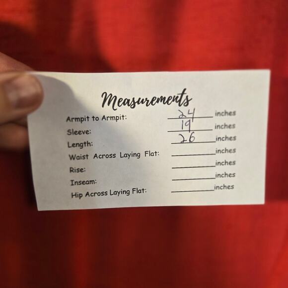 Personal 16 Red Open Blazer/Topper [050] - Picture 6 of 8